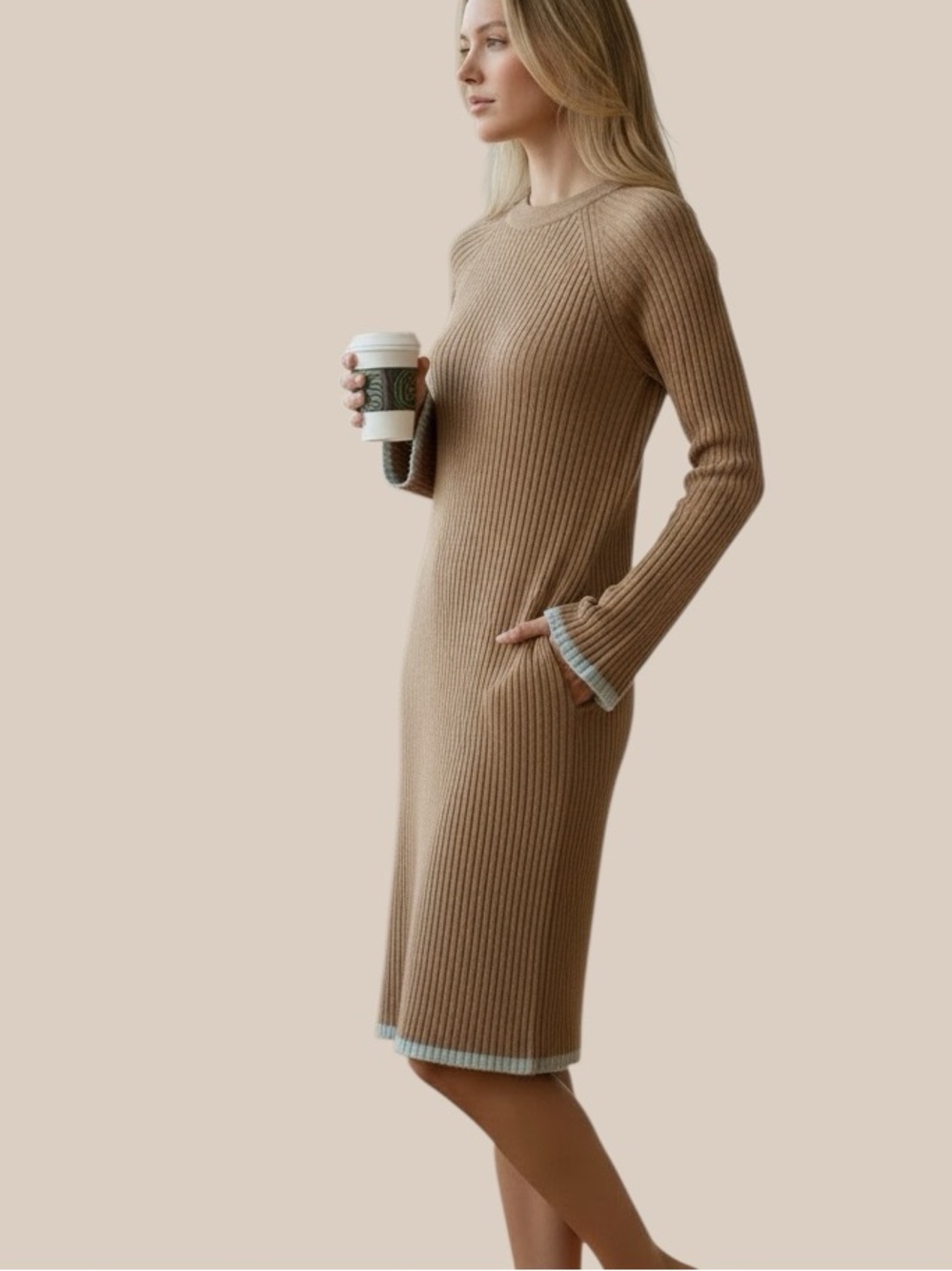 Anthropologie Bell Sleeves Sweater Dress.